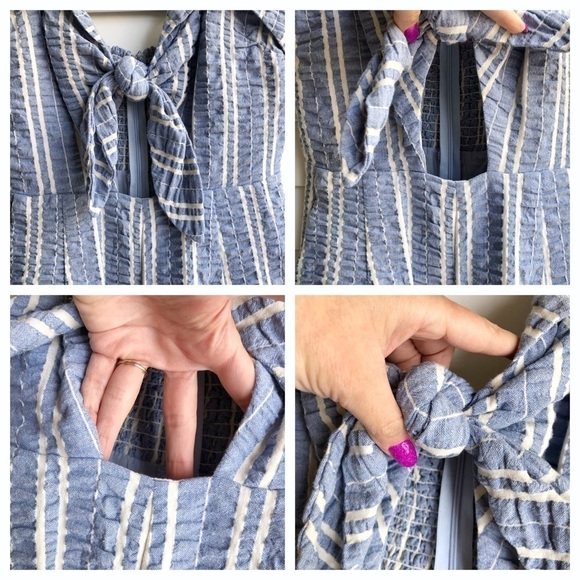 Lost + Wander Waves Stripe Tie Front Romper - Picture 10 of 14